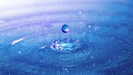 蓝色,抽象的,透明的,水滴,特写镜头高端桌面精选 3840x2160